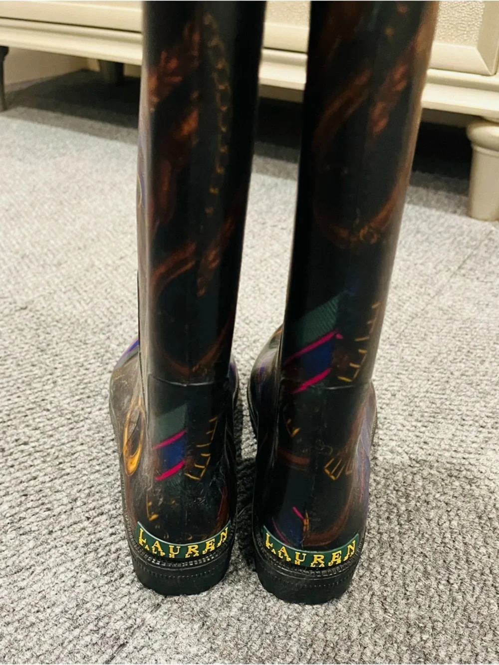Ralph Lauren equestrian rainboots size 8 - Picture 4 of 7